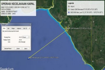 Tim SAR gabungan cari ABK KM Intan Laut 12 yang jatuh di laut Arafuru