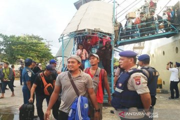 Arus balik terus mengalir, 4.073 penumpang tiba di Pelabuhan Sampit