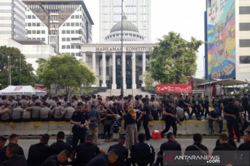 Pengamanan di depan Gedung MK diperketat