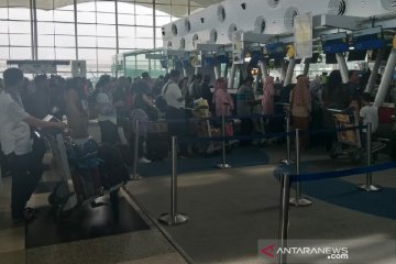 H+7 keberangkatan domestik Bandara Internasional Kualanamu 24 pesawat