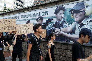 Demo tolak RUU Ekstradisi China terus berlanjut di Hong Kong