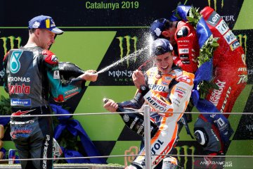 Pembalap unggulan lainnya terjungkal, Marquez juara Catalunya Grand Prix