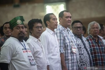 Jokowi hadiri halal bihalal dengan Aktivis 98