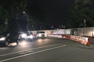 Kawasan landmark ramai lancar meski arus lalu lintas dialihkan