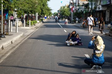 Uji coba semi pedestrian Jalan Malioboro