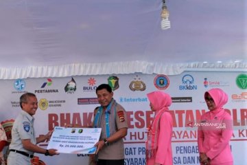 Jasa Raharja NTT salurkan bantuan bagi rumah sakit Polri