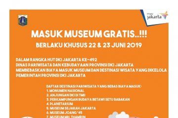 Ini 14 destinasi wisata gratis biaya masuk pada HUT Jakarta