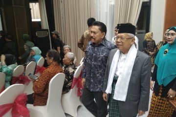 Di hadapan purnawirawan TNI, Ma'ruf tekankan makna kembali minal aidin