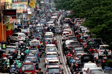 Kemacetan parah di jalan Margonda Depok