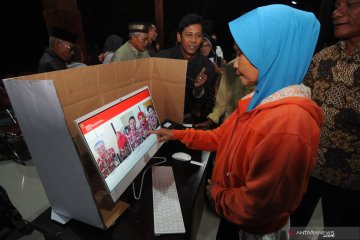 Canggih, Pilkades di Boyolali gunakan sistem berbasis elektronik alias e-voting