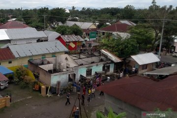 Lokasi kebakaran pabrik pembuat korek gas