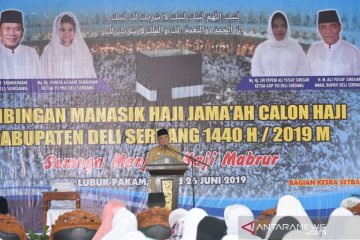 Manasik akbar digelar calon haji Deliserdang, Sumut