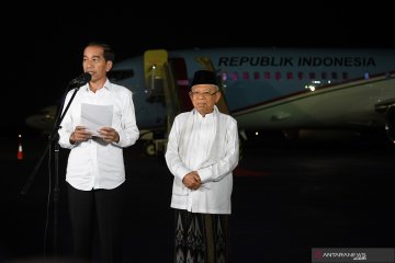 Jokowi dan Ma'ruf Amin tanggapi putusan sidang sengketa pilpres