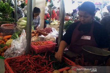 Harga cabai rawit merah di Purwokerto beranjak turun