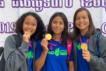 Indonesia sabet empat emas kejuaraan renang kelompok umur di Kamboja