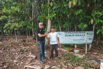 Global Wakaf-ACT Lampung bangun sumur wakaf untuk atasi kekeringan.
