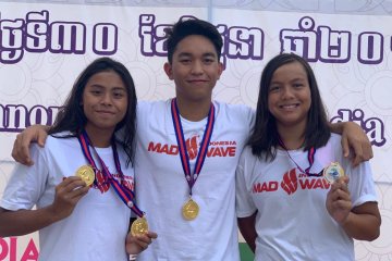 Indonesia tambah empat emas renang junior Asia Tenggara