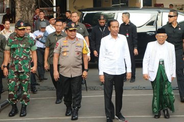 Jokowi-Ma'ruf hadiri Rapat Pleno KPU RI