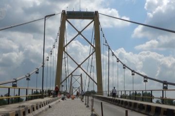 Jembatan Barito diperbaiki, lalu lintas sistem buka tutup