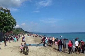 Ribuan pengunjung padati wisata alam Tamborasi