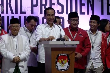 Usai penetapan, Jokowi ajak masyarakat kembali bekerja