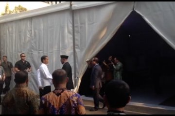 Jokowi-Ma’ruf Amin tiba di KPU