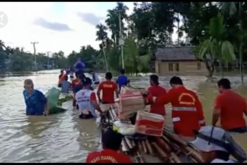 Penyaluran bantuan logistik terkendala medan yang sulit