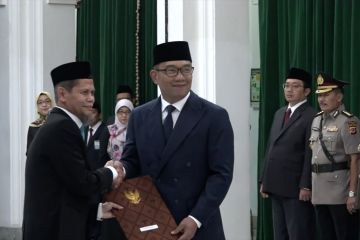 Ridwan Kamil lantik Kepala BPKP Jabar, 12 KBU akan dilakukan di Jabar