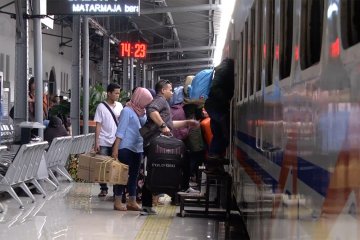 24 ribu pemudik tinggalkan Jakarta dari stasiun Pasar Senen