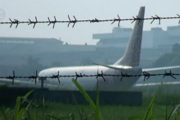 Pesawat Malindo Air tergelincir di bandara Husein Sastranegara