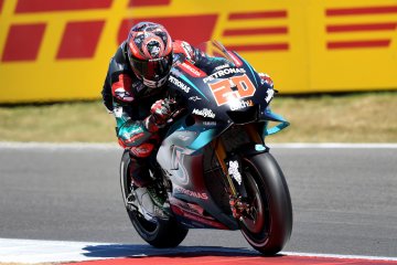 Quartararo alami dislokasi bahu kiri usai insiden di FP3 GP Jerman