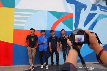 Mural Jakarta International Velodrome, spot "instagramable" anak muda