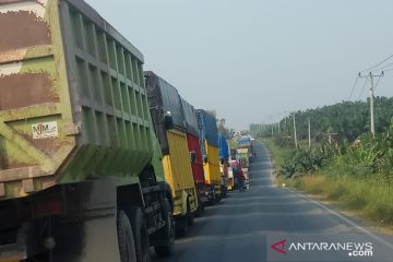 Jalintim Mesuji tetap macet panjang