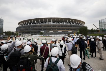 Pembangunan stadion utama Olimpiade Tokyo 2020 rampung