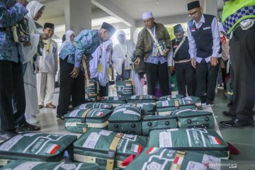 Kedatangan jemaah calon haji kloter 1 Batam