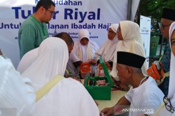 Calon haji Kloter I Embarkasi Padang masuki Asrama Haji Tabing