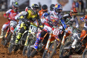 Pembalap tim Red Bull KTM Factory Racing Jorge Prado berhasil menjuarai MX2 2019 seri Palembang