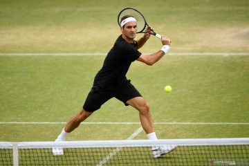 Latihan jelang laga turnamen tenis Wimbledon 2019