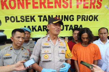 Penganiaya istri di Tanjung Priok beraksi di depan anak kandungnya