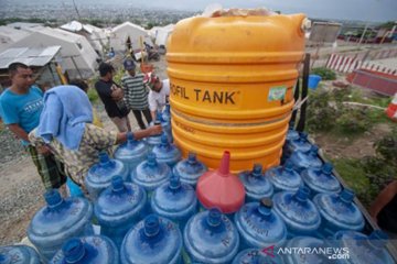 JMK-Oxfamproduksi 29,6 juta liter air untuk pengungsi bencana Sulteng