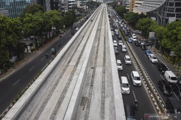 Perkembangan proyek pembangunan LRT