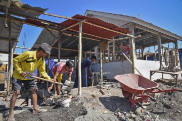 Progres pembangunan rumah bantuan korban gempa Lombok