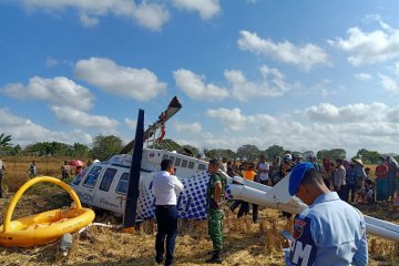Tim gabungan amankan lokasi jatuhnya Helikopter di Lombok