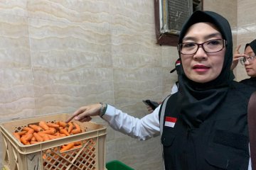 Pengawas katering STP Bandung ikut kontrol konsumsi jamaah