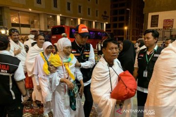 Rombongan pertama calon haji Indonesia tiba di Mekkah