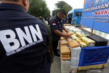 Pemusnahan narkoba tangkapan BNN