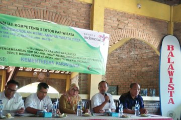Balawista dan Kemenpar uji kompetensi pemandu keselamatan di Banten