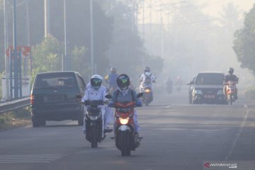 Kabut asap di Aceh Barat