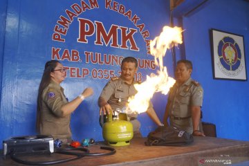 Sosialisasi penanganan kebakaran akibat kebocoran elpiji