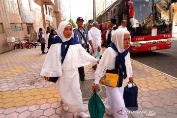 Lima kloter jamaah Embarkasi Makassar sudah tiba di Mekkah